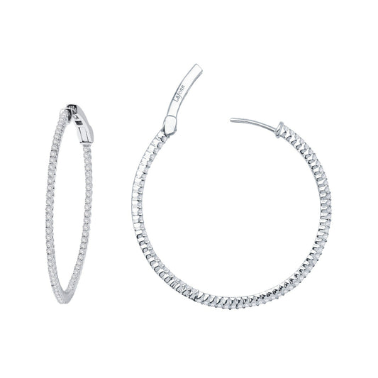 Lafonn 35 mm Hoop Earrings