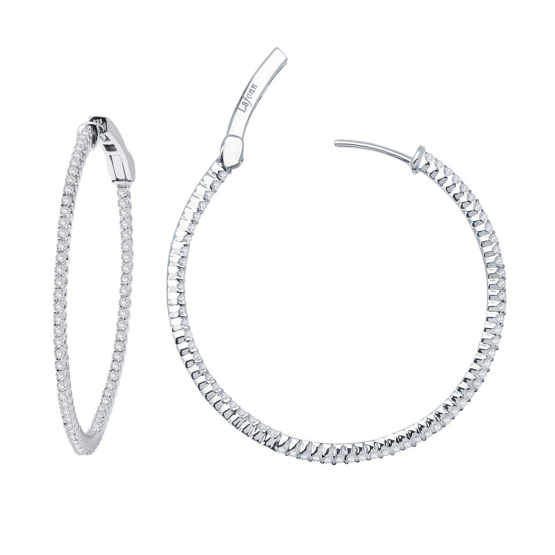 Lafonn 45 mm Hoop Earrings