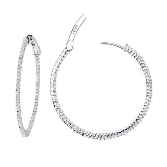 Lafonn 45 mm Hoop Earrings