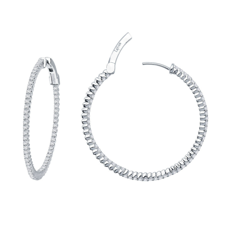 Lafonn 35 mm Hoop Earrings