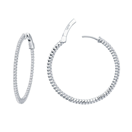 Lafonn 35 mm Hoop Earrings