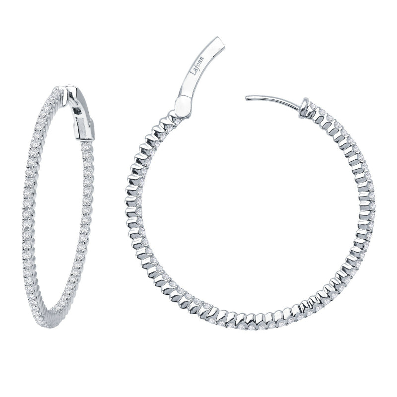 Lafonn 45 mm Hoop Earrings