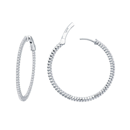 Lafonn 30 mm Hoop Earrings