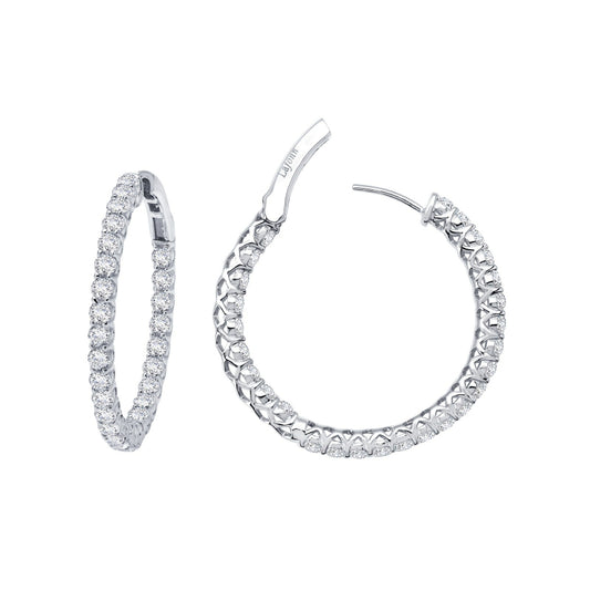 Lafonn 25 mm Hoop Earrings