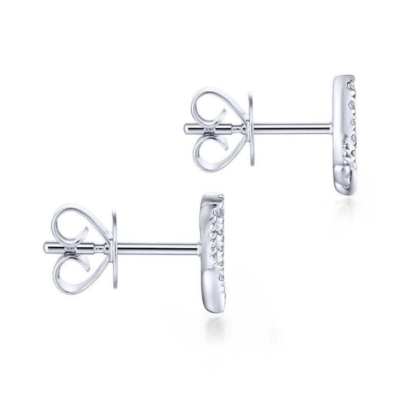 Gabriel & Co. 14k White Gold Kaslique Diamond Stud Earrings