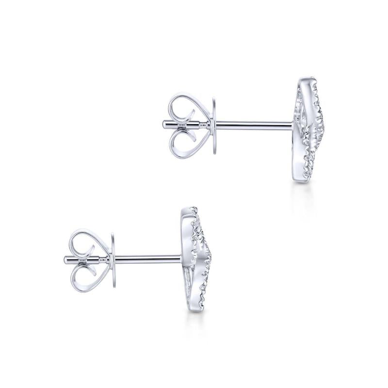 Gabriel & Co. 14k White Gold Lusso Diamond Stud Earrings