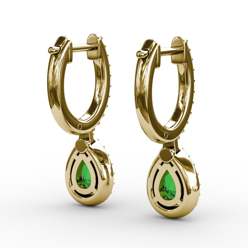Fana Petite Teardrop Hoop Earrings