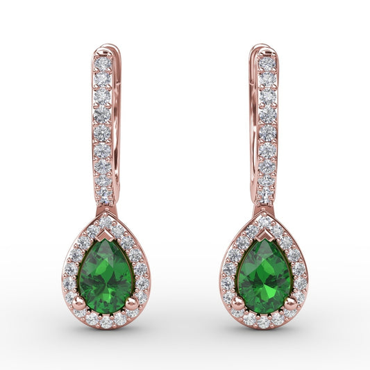 Fana Petite Teardrop Hoop Earrings