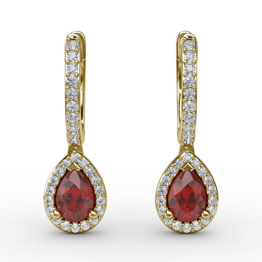 Fana Petite Teardrop Hoop Earrings