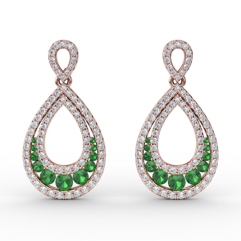 Fana Bedazzled Drop Earrings