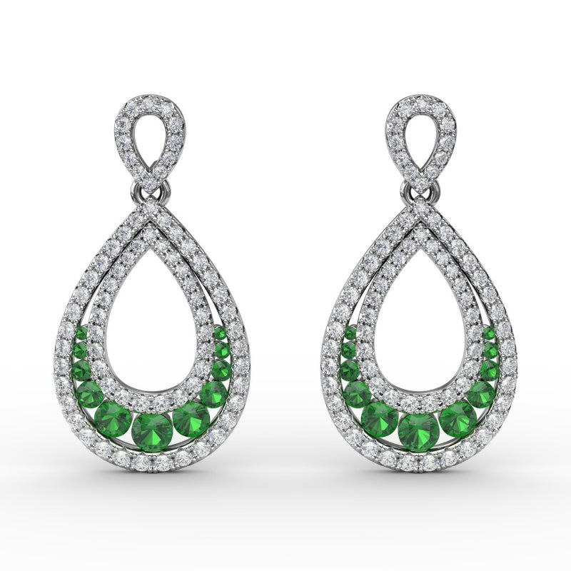 Fana Bedazzled Drop Earrings