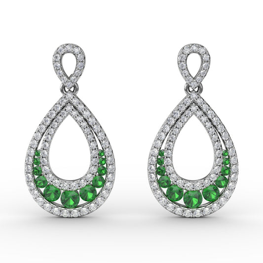 Fana Bedazzled Drop Earrings