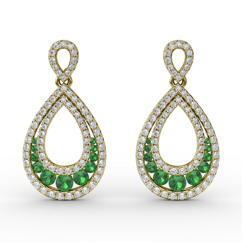 Fana Bedazzled Drop Earrings