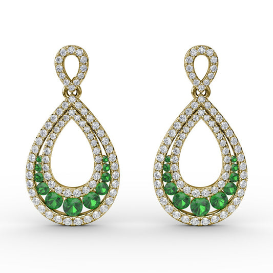 Fana Bedazzled Drop Earrings