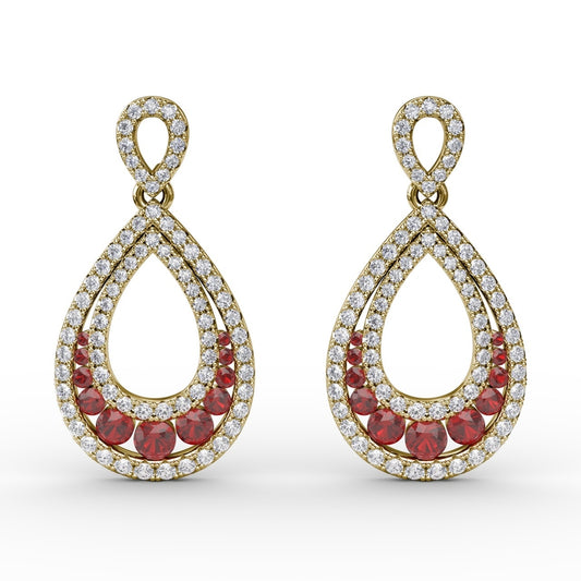 Fana Bedazzled Drop Earrings