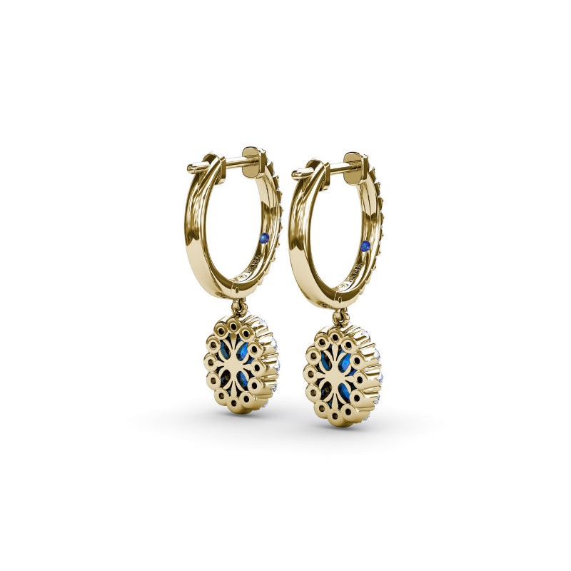 Fana Dazzling Sapphire and Diamond Drop Earrings