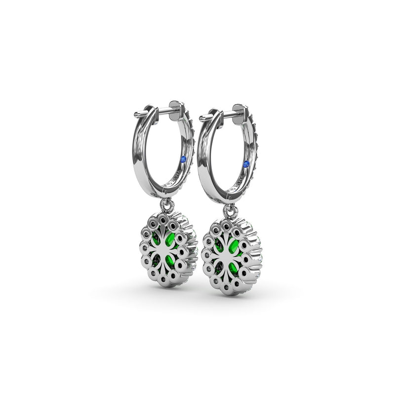 Fana Dazzling Emerald and Diamond Drop Earrings