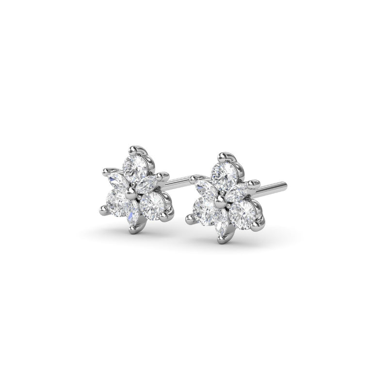 Fana Trio Stud Diamond Earrings