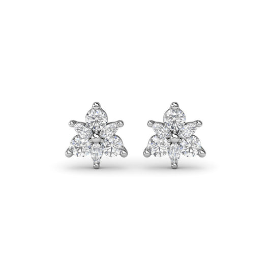 Fana Trio Stud Diamond Earrings