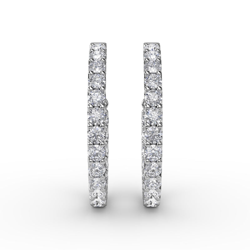 Fana 4.1ct Diamond Hoop Earrings