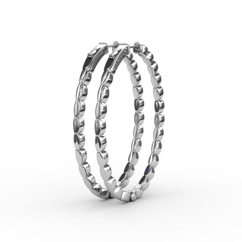 Fana Flawless Filigree Diamond Hoops