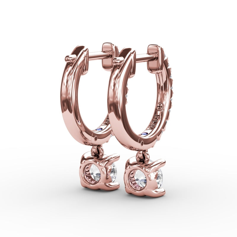 Fana Single Diamond Drop Earrings