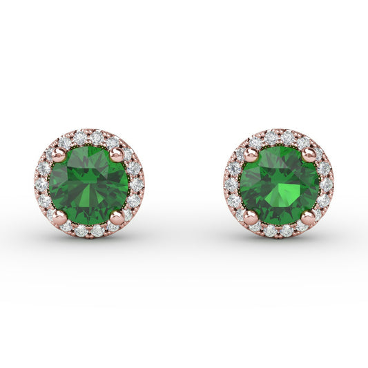 Fana Dazzling Brilliant Cut Stud Earrings