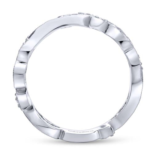 Gabriel & Co. 14k White Gold Stackable Diamond Ring