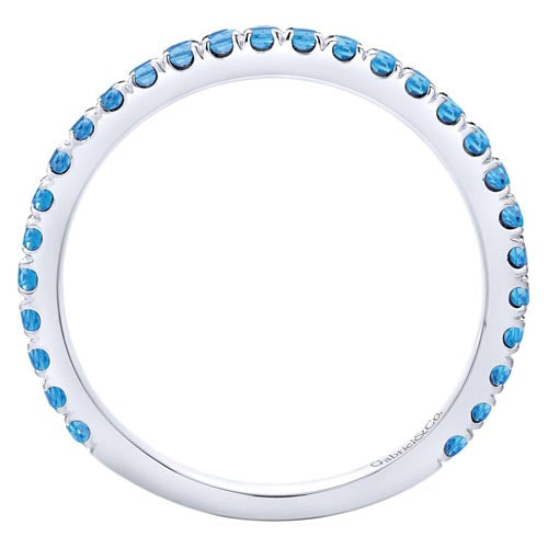 Gabriel & Co. 14k White Gold Stackable Gemstone Ring