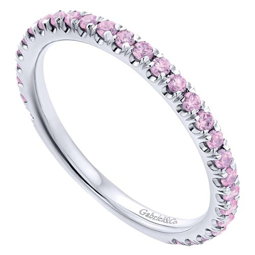 Gabriel & Co. 14k White Gold Stackable Gemstone Ring