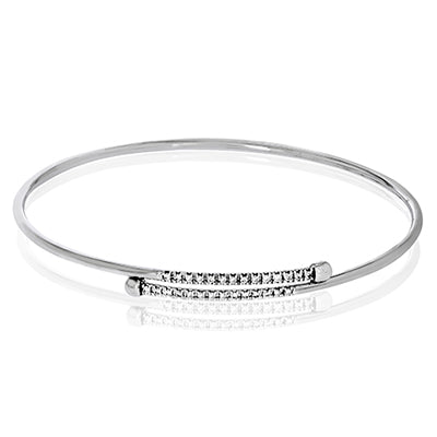 Simon G. Bangle 18k Gold (White) 0.21 ct Diamond