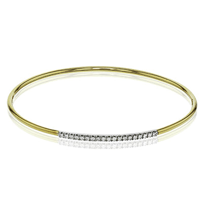 Simon G. Bangle 18k Gold (White, Yellow) 0.13 ct Diamond