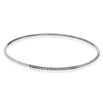 Simon G. Bangle 18k Gold (White) 0.14 ct Diamond