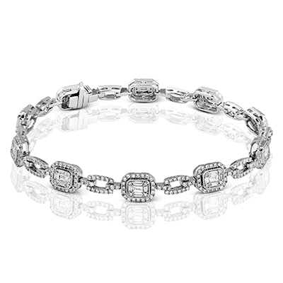 Simon G. Bracelet 18k Gold (White) 3.48 ct Diamond