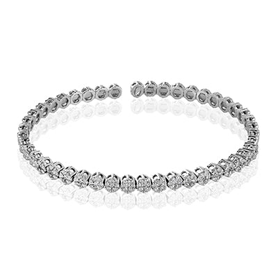 Simon G. Bangle 18k Gold (White) 1.4 ct Diamond