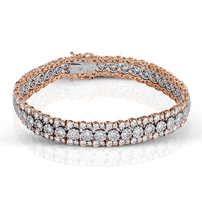 Simon G. Bracelet 18k Gold (Rose, White) 10.28 ct Diamond