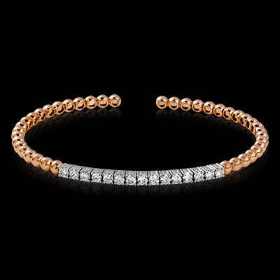 Simon G. Bangle 18k Gold (Rose, White) 0.97 ct Diamond