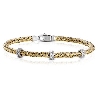Simon G. Bangle 18k Gold (White, Yellow) 0.33 ct Diamond