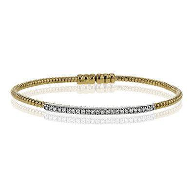 Simon G. Bangle 18k Gold (White, Yellow) 0.24 ct Diamond