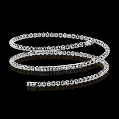 Simon G. Bangle 18k Gold (White) 0.42 ct Diamond