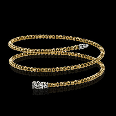 Simon G. Bangle 18k Gold (Rose, White) 0.54 ct Diamond