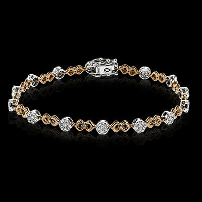 Simon G. Bracelet 18k Gold (Rose, White) 1.19 ct Diamond