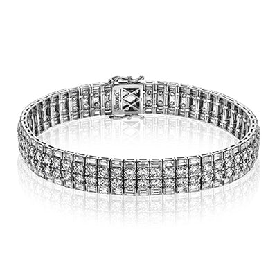Simon G Fashion Bracelet In 18K Gold With Diamonds (White)
