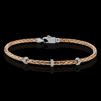 Simon G. Bangle 18k Gold (Rose, White) 0.1 ct Diamond