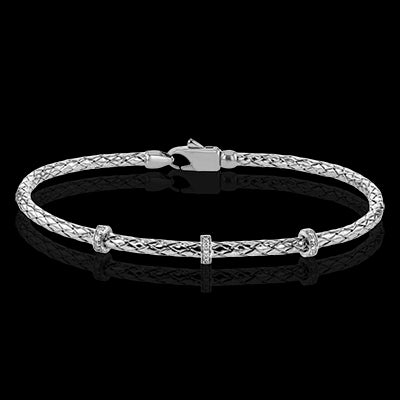 Simon G. Bangle 18k Gold (White) 0.1 ct Diamond