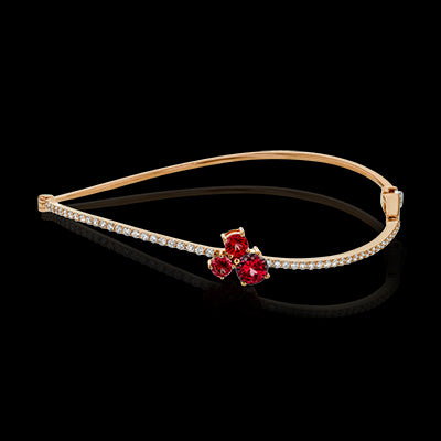 Simon G. Bangle 18k Gold (Rose) 1.03 ct Spinel