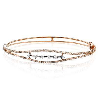 Simon G. Bangle 18k Gold (Rose) 0.72 ct Diamond