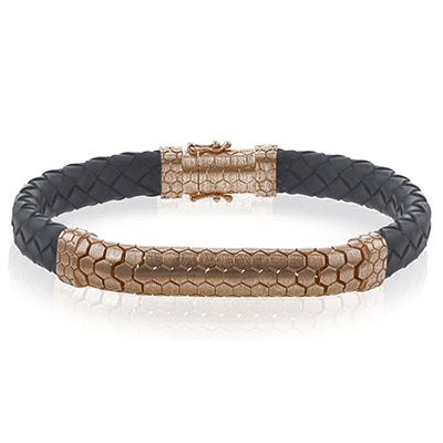 Simon G Men Gent Bracelet In 14K Gold (White)