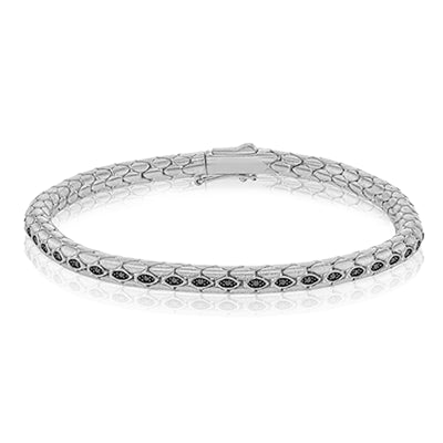 Simon G. Gent Bracelet 14k Gold (Black, White) 0.33 ct Diamond
