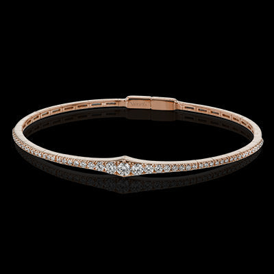 Simon G. Bangle 18k Gold (Rose) 0.88 ct Diamond